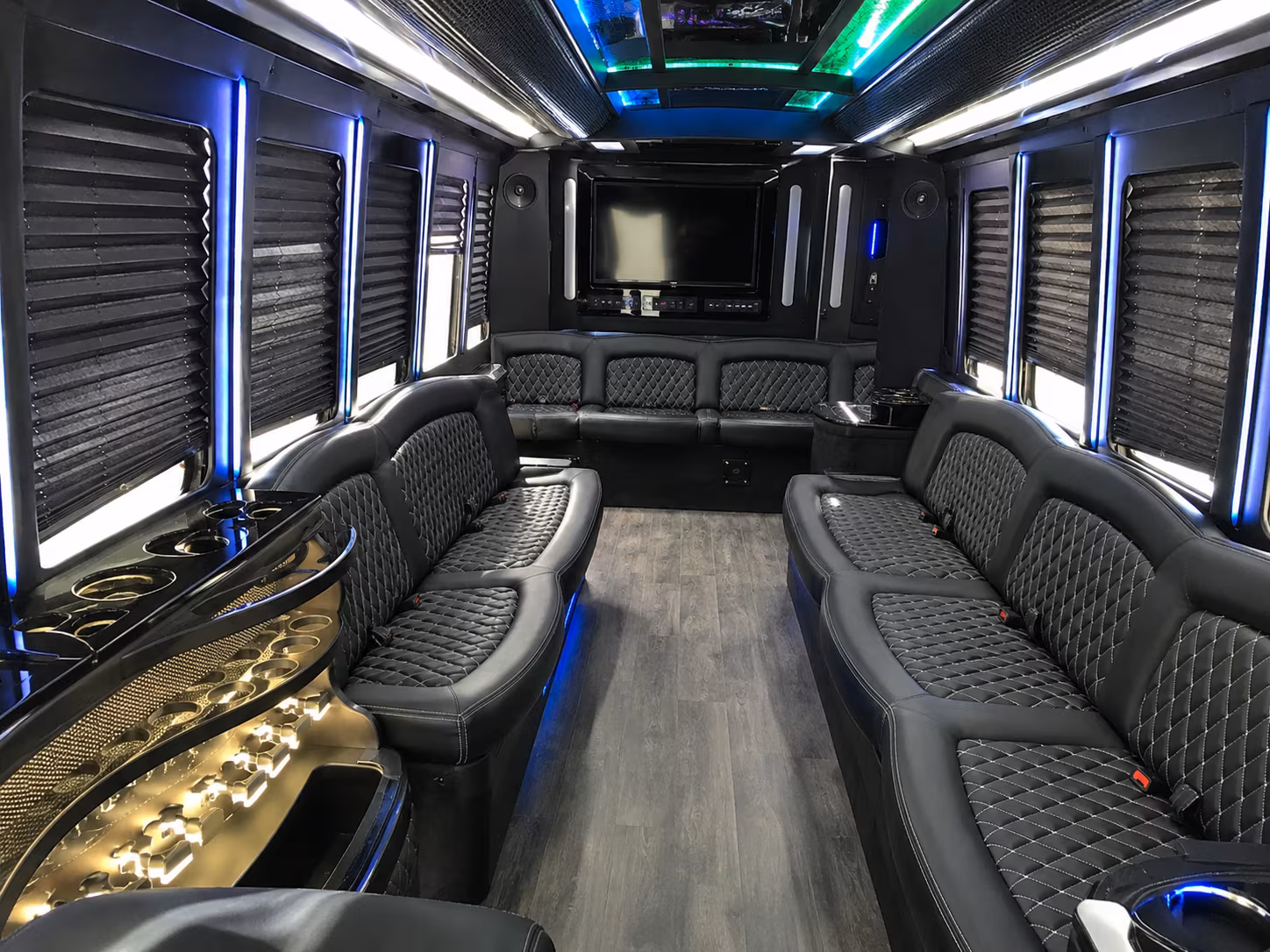 arcadia night on town party bus rental