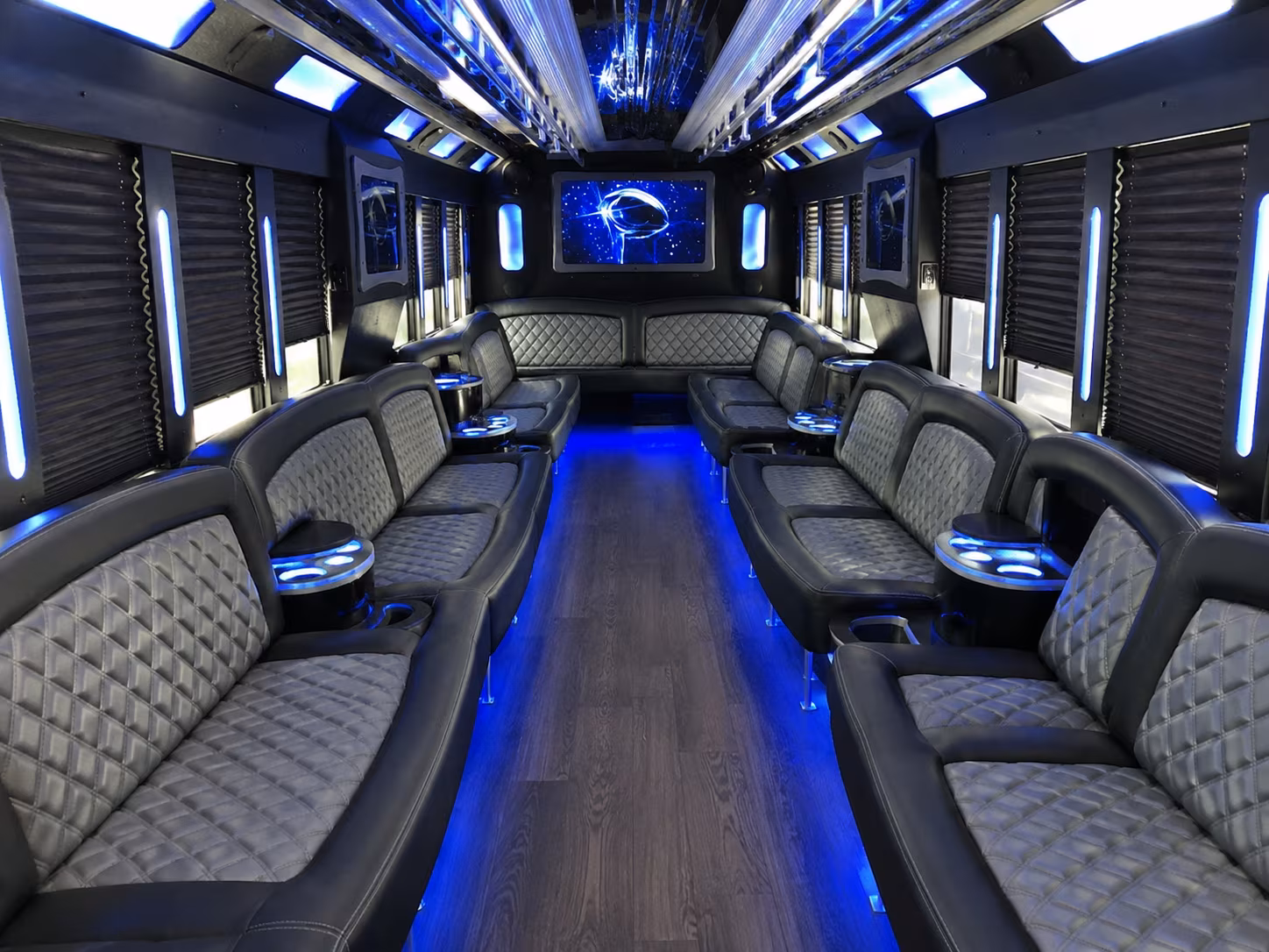 arcadia wedding party bus rental