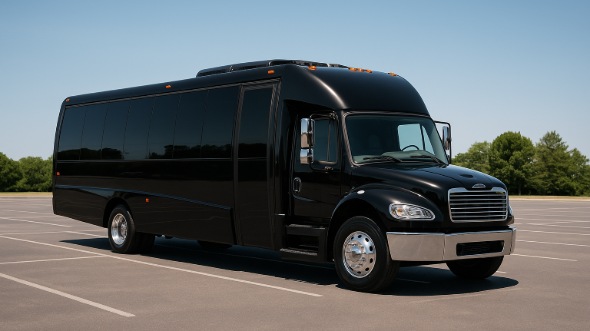 Exterior of Charter Bus Company Arcadia's 25 Passenger Mini bus in Arcadia