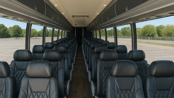arcadia 50 passenger charter bus inside