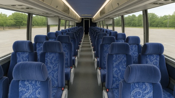 arcadia 56 passenger charter bus inside