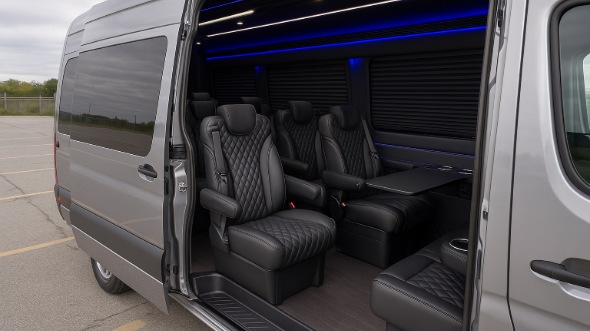 arcadia sprinter van with driver inside
