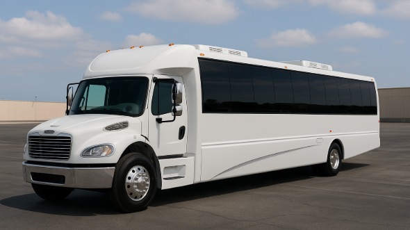 Exterior of Charter Bus Company Arcadia's Party Bus in Arcadia