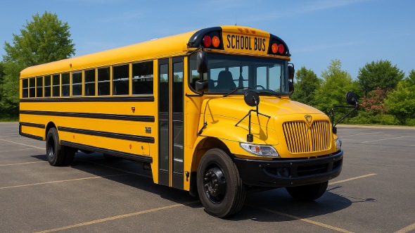 Exterior of Charter Bus Company Arcadia's School Bus in Arcadia