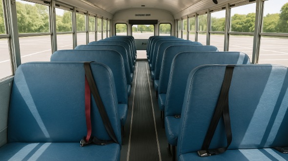 Interior of Charter Bus Company Arcadia's School Bus in Arcadia
